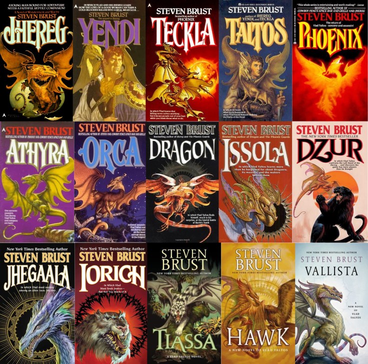 Steven Brust - Vlad Taltos (Jhereg) series covers
